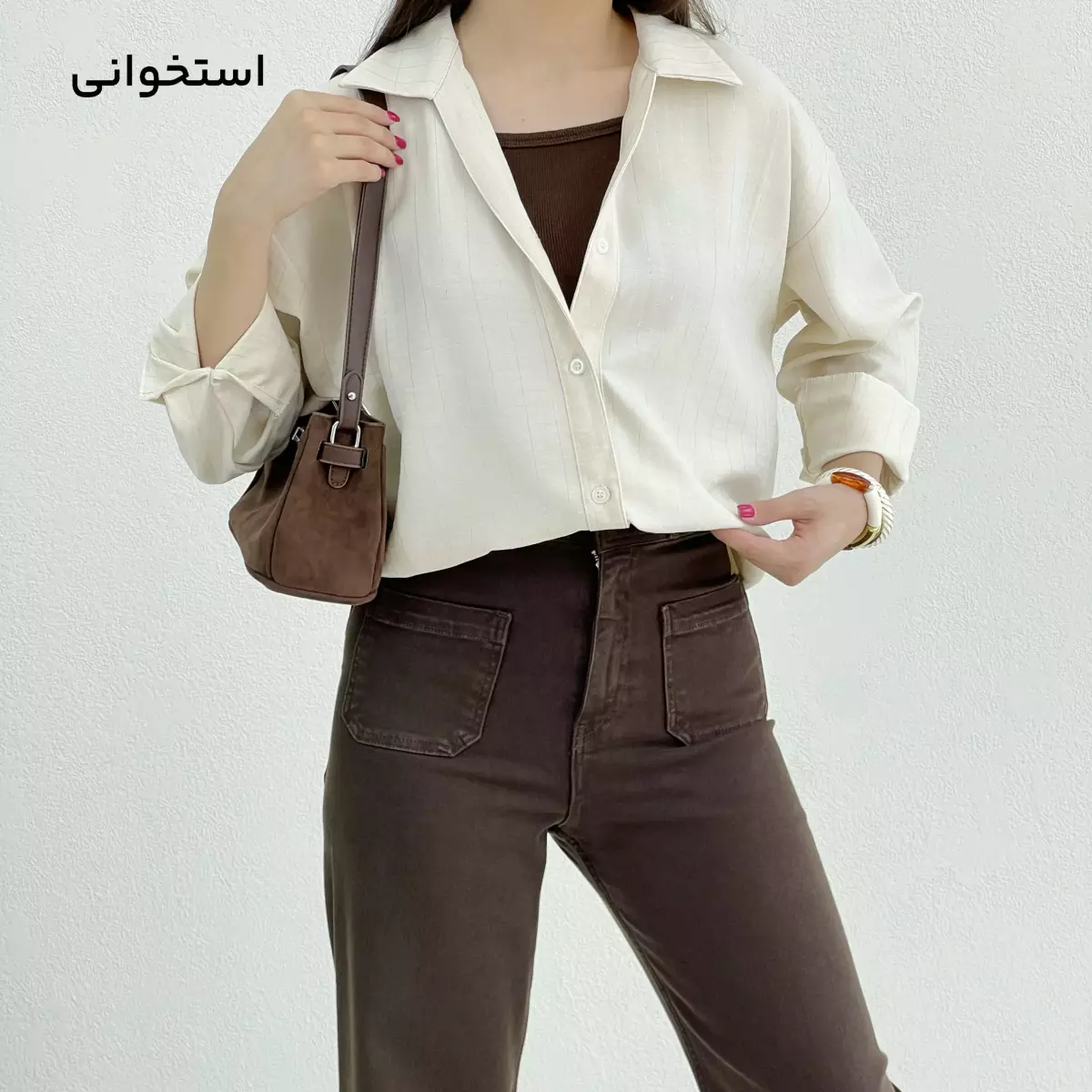 شومیز زنانه پشت دکمه