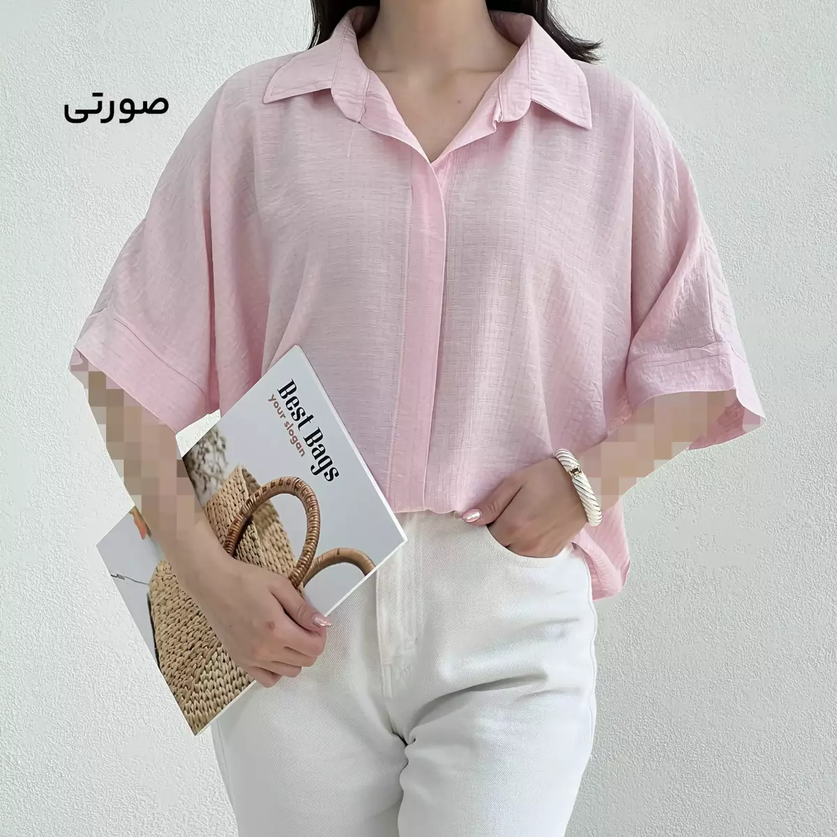 شومیز کراپ زنانه کیمونو