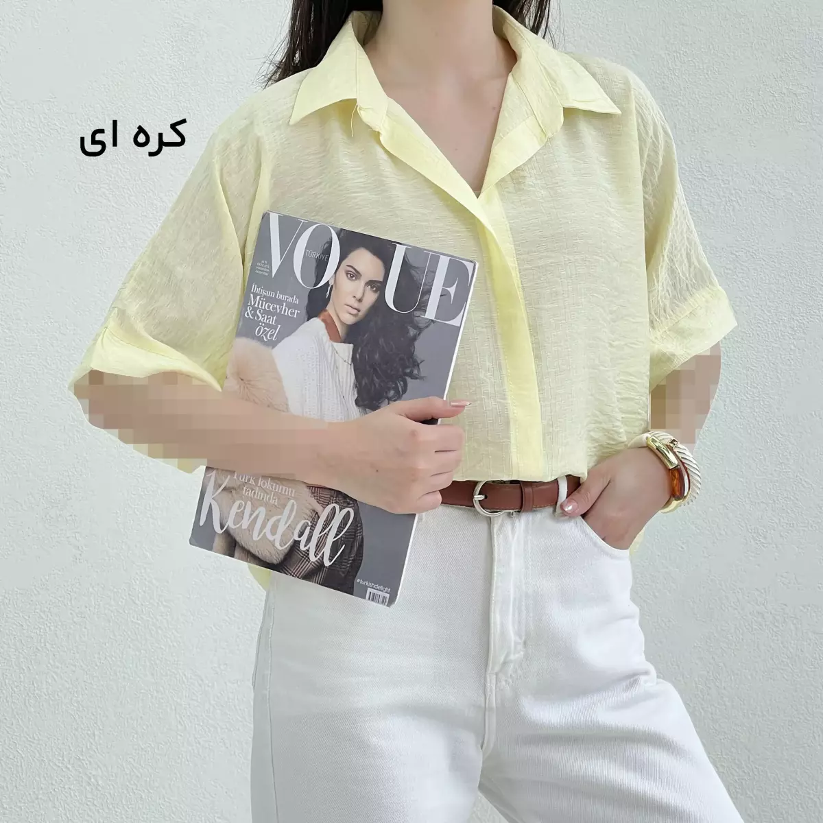 شومیز کراپ زنانه کیمونو