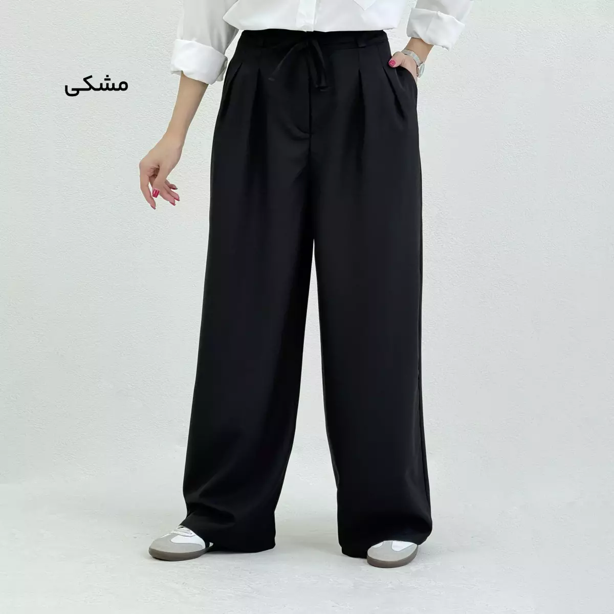 شلوار پارچه ای بگ زنانه