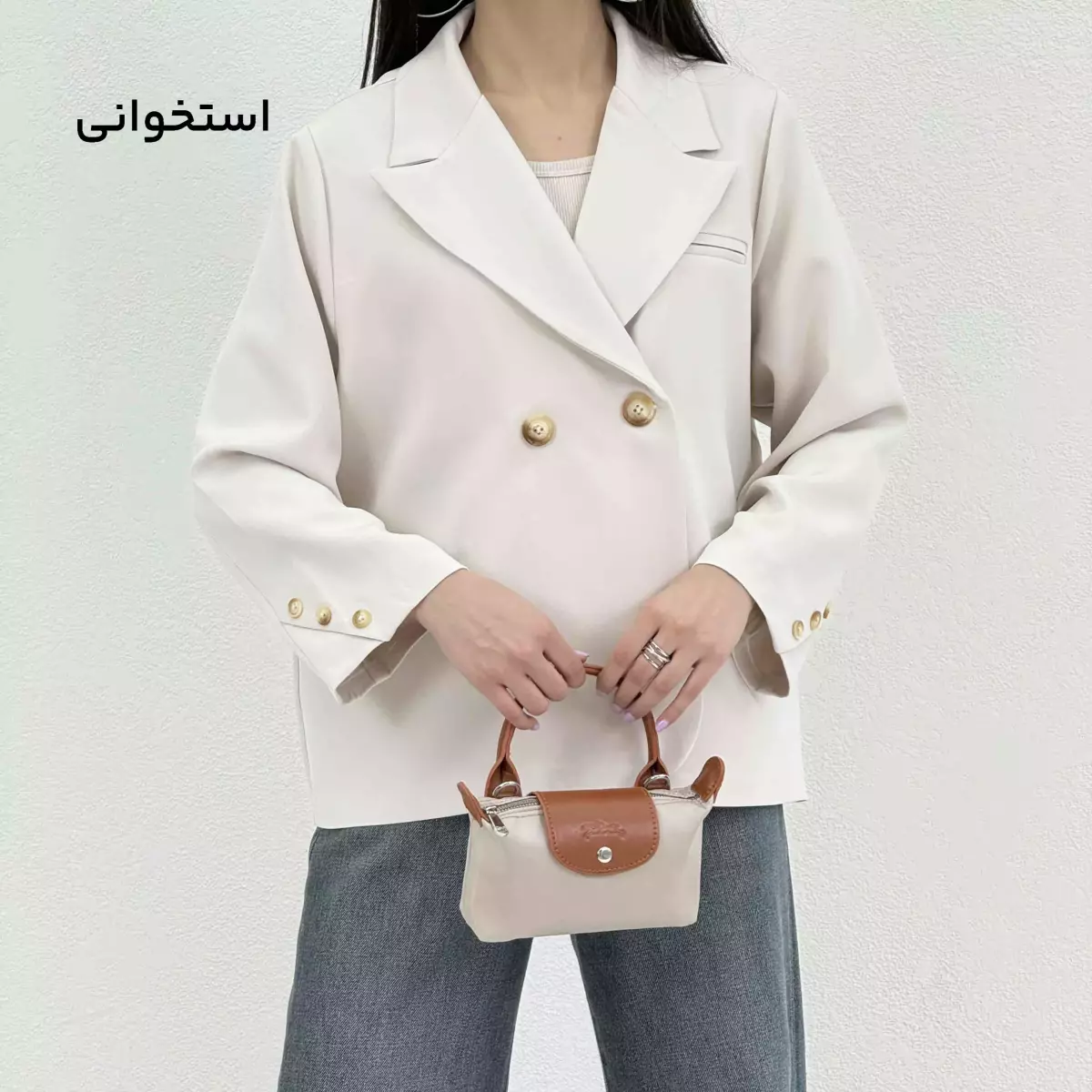 کت زنانه کرپ کلاسیک