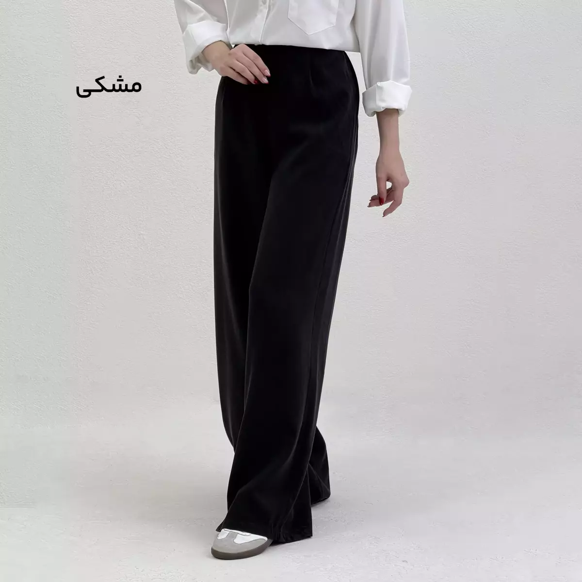 شلوار پارچه ای زنانه سیلک جلو پیله