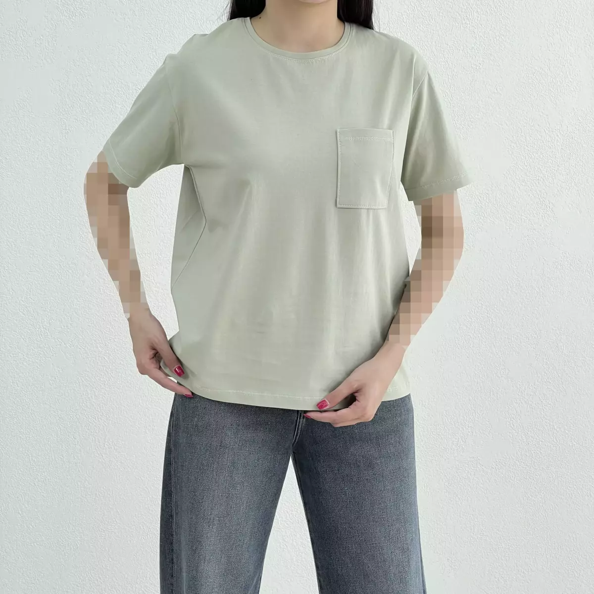 تیشرت زنانه تک جیب