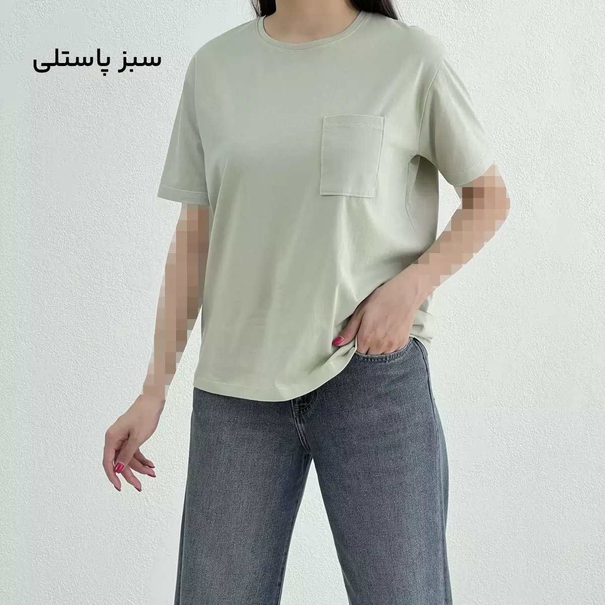 تیشرت زنانه تک جیب