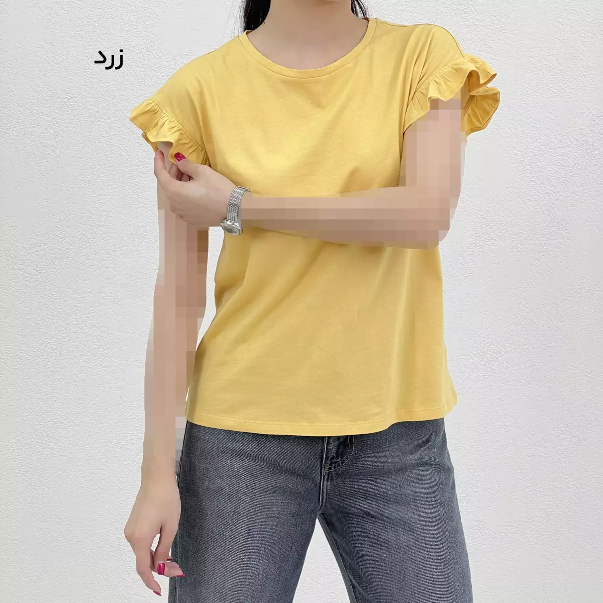 تیشرت زنانه آستین چین