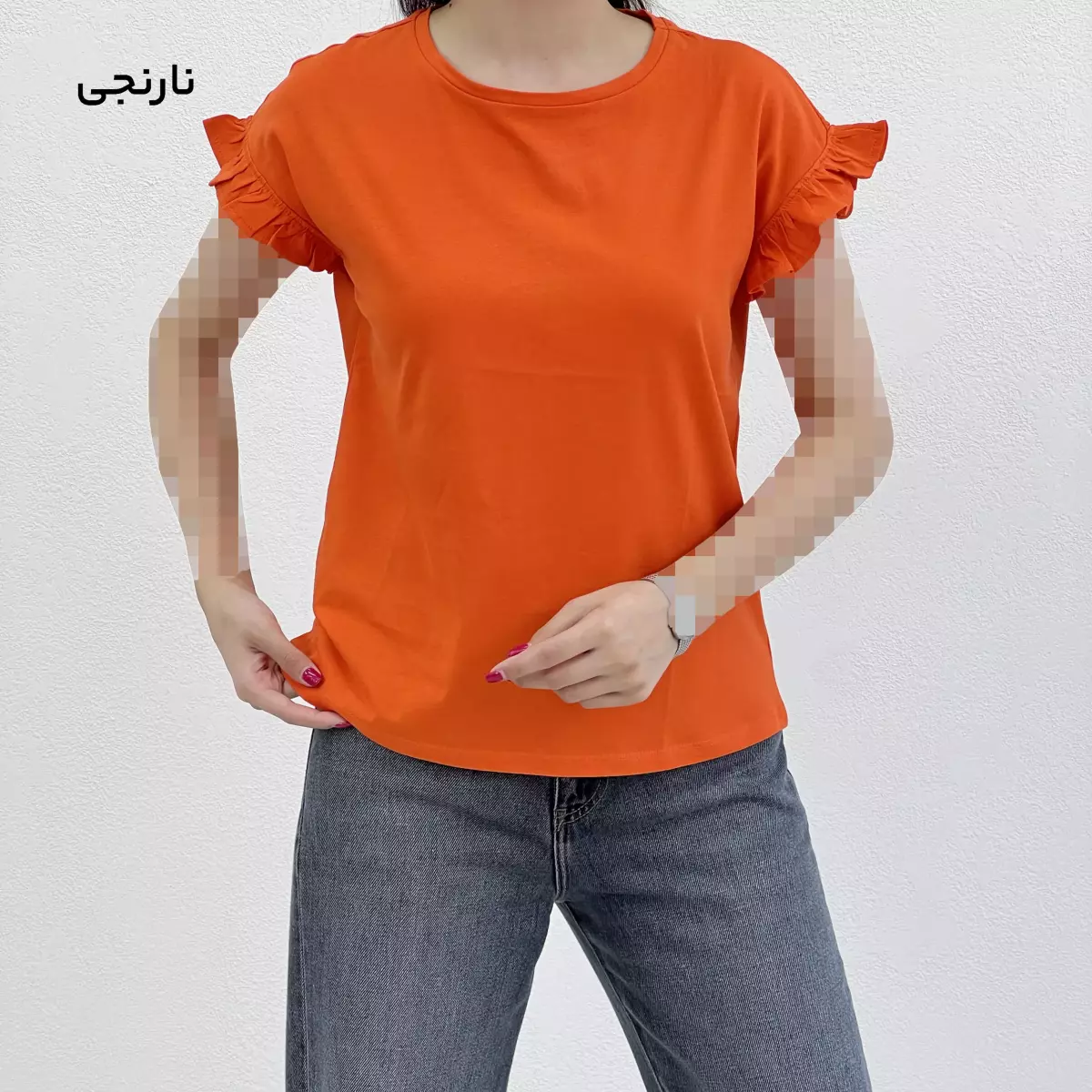 تیشرت زنانه آستین چین