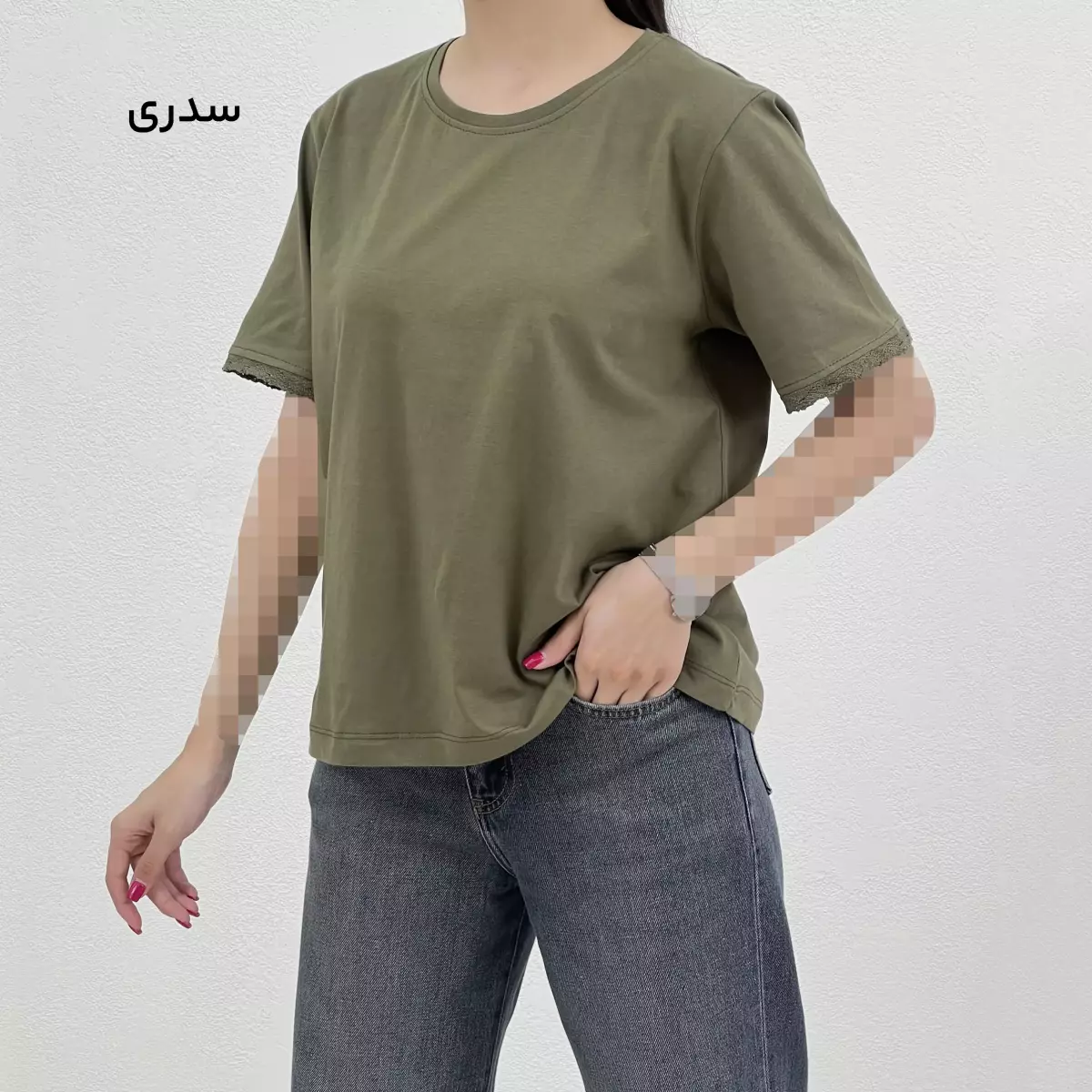 تیشرت زنانه یقه گرد بیسیک