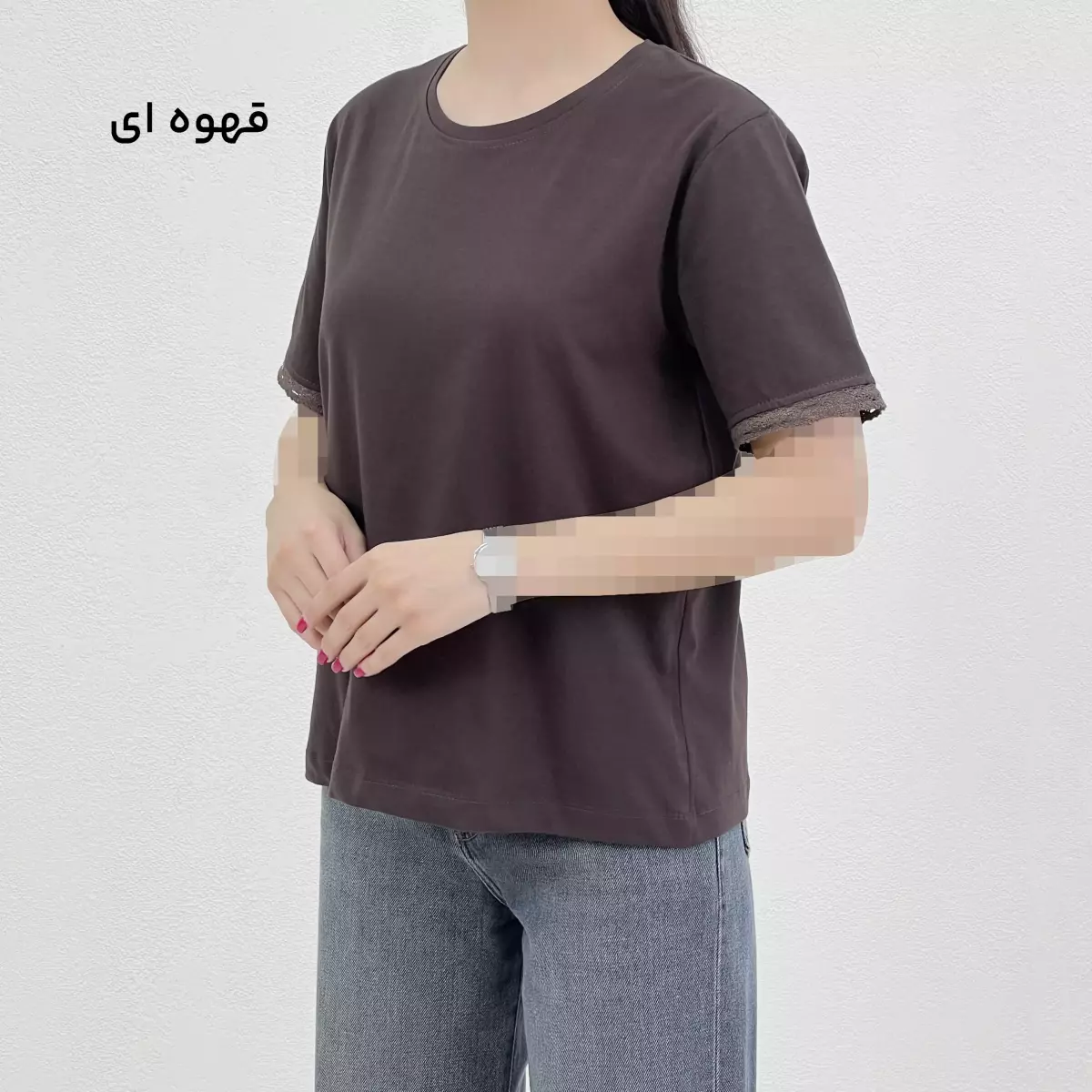 تیشرت زنانه یقه گرد بیسیک