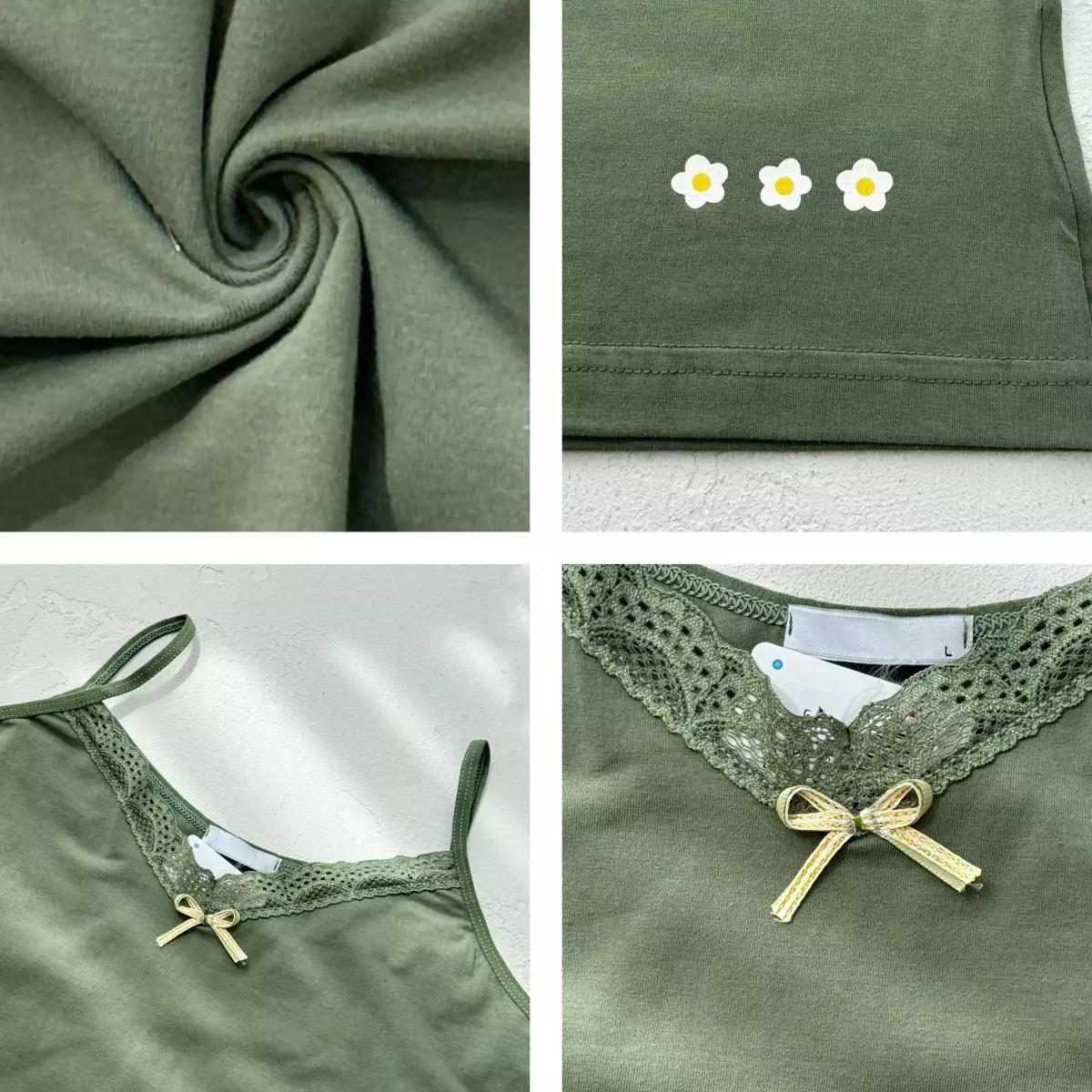 ست تاپ و شورت زنانه بابونه