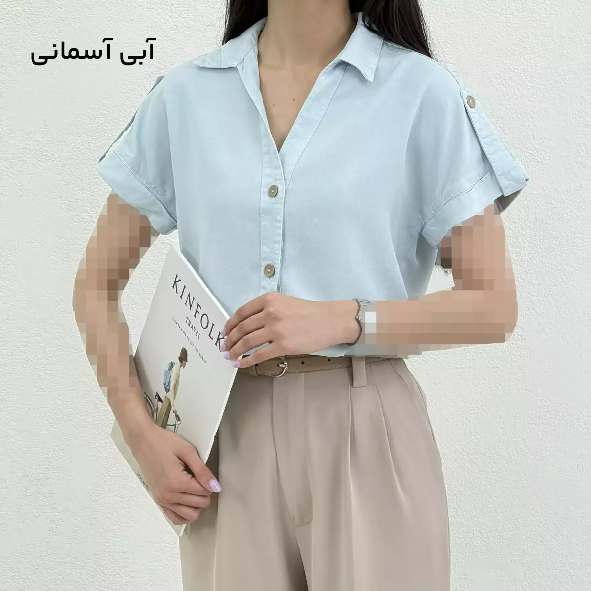 شومیز زنانه آستین افتاده