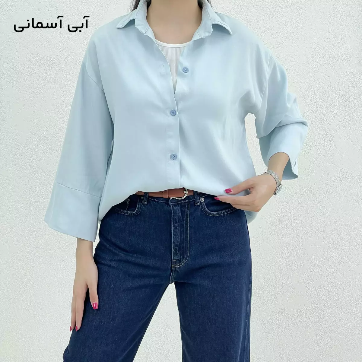 شومیز زنانه آستین سه دکمه