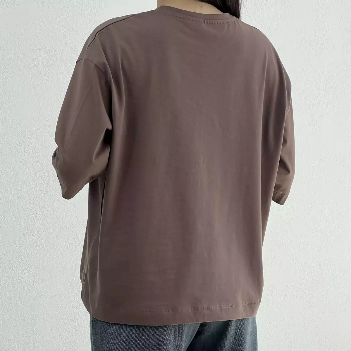 تیشرت باکسی زنانه یقه گرد
