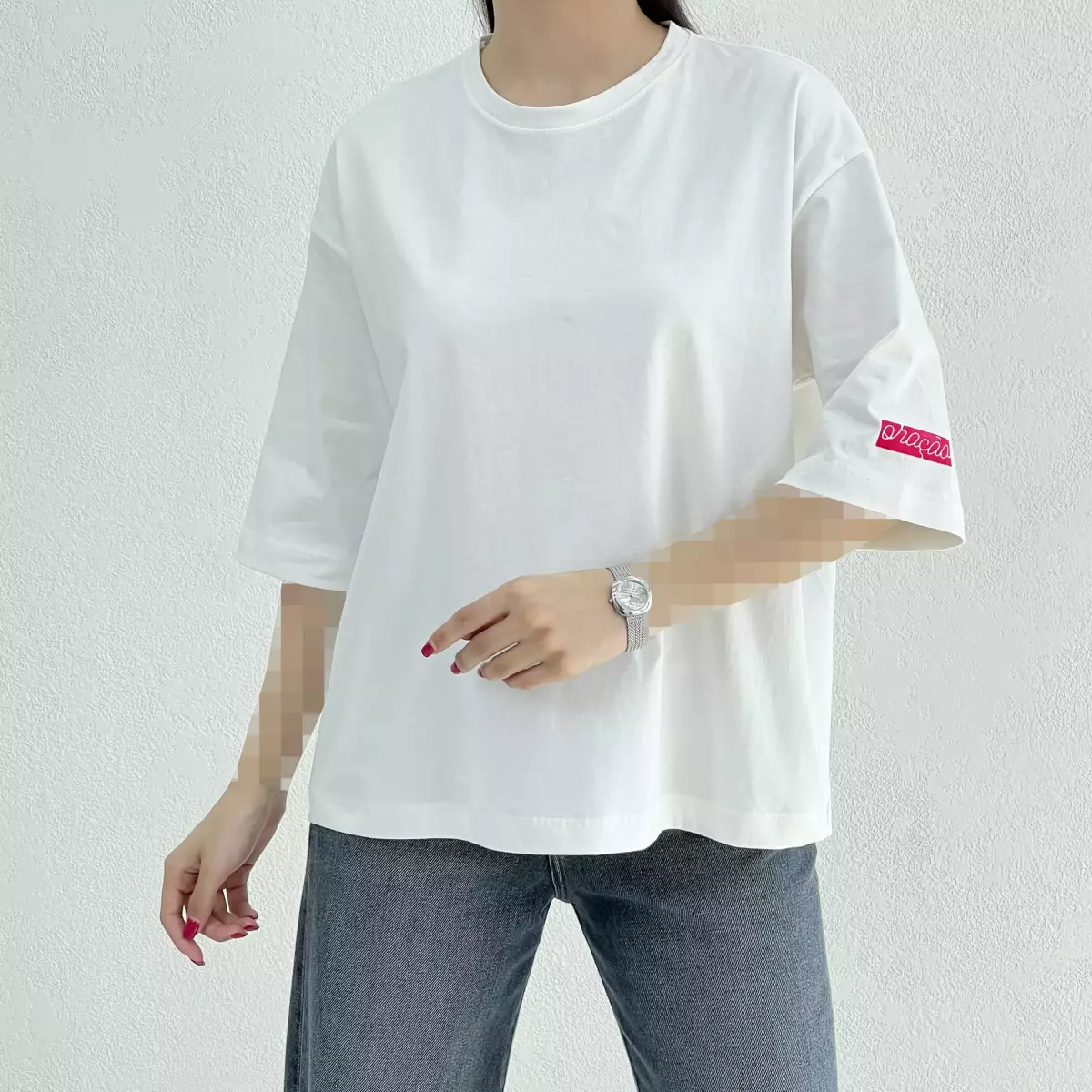 تیشرت باکسی زنانه یقه گرد