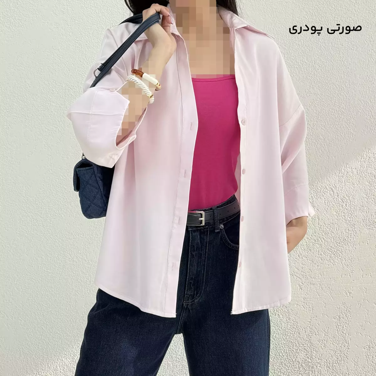 شومیز زنانه سیلک پشت پیله
