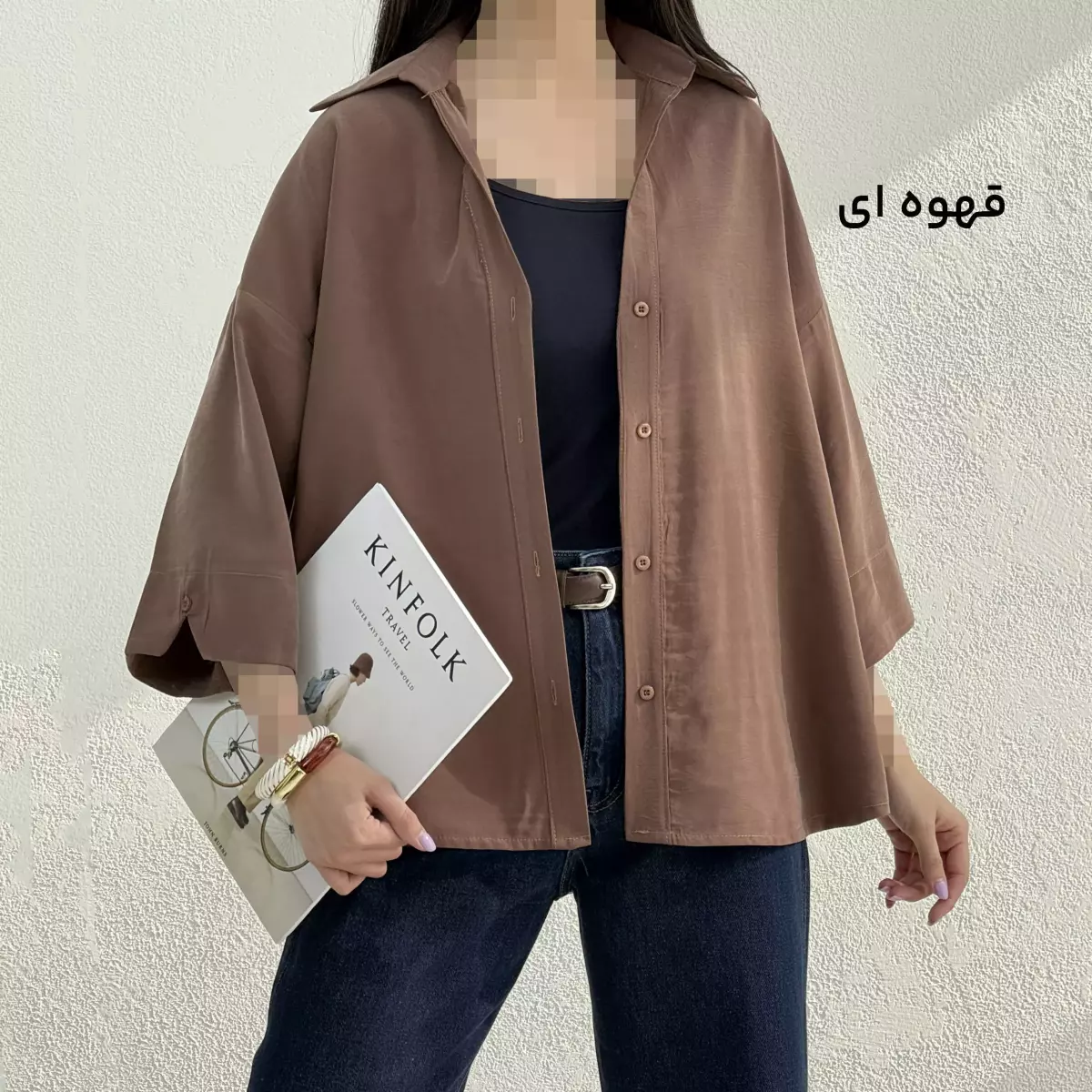 شومیز زنانه سیلک پشت پیله