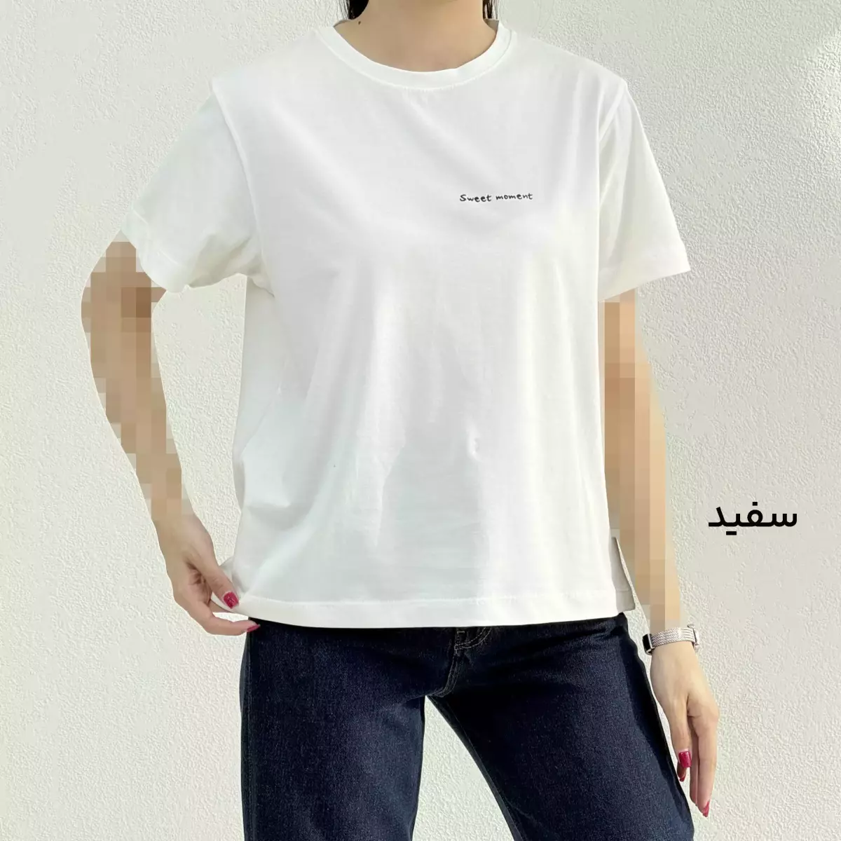 تیشرت زنانه پشت چاپی