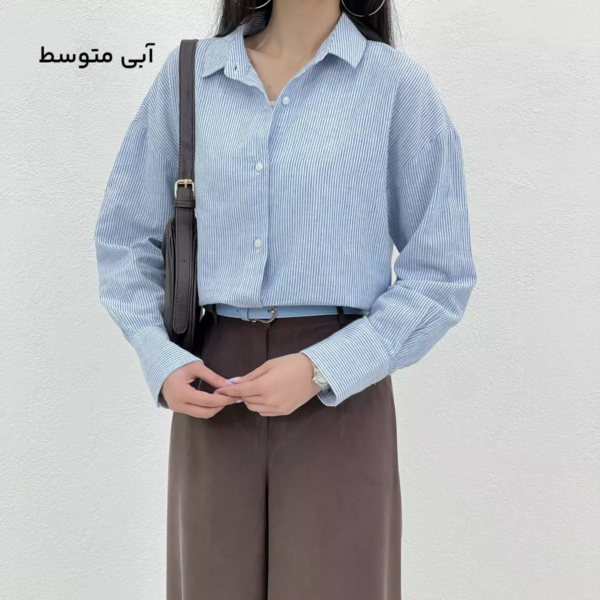 شومیز زنانه لینن آستین سه دکمه