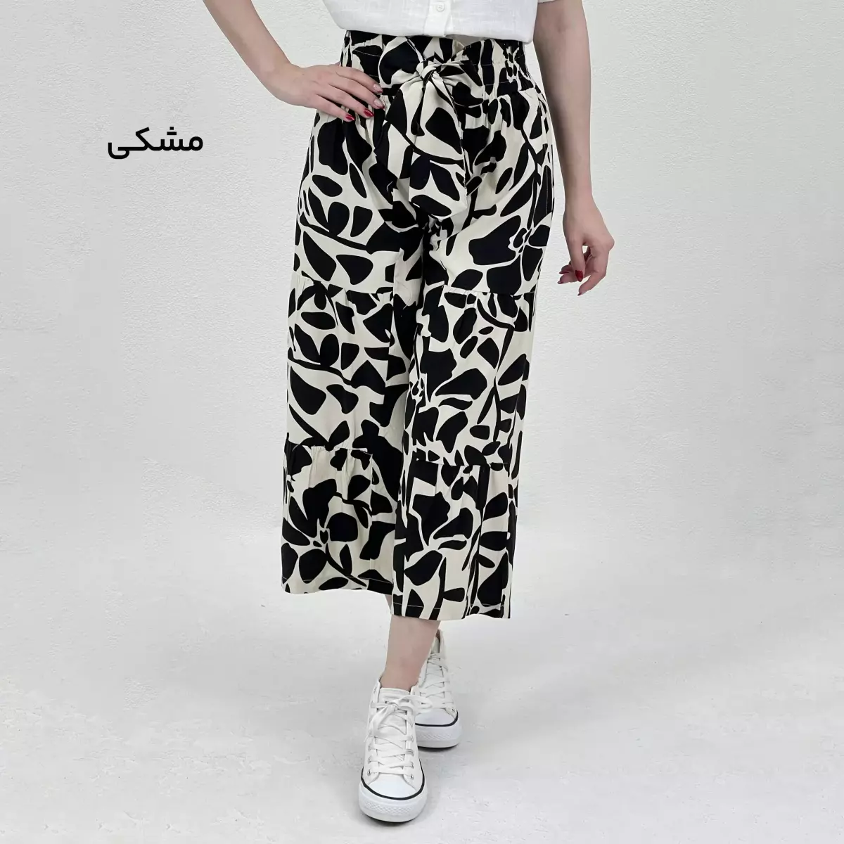 شلوار لینن زنانه طرحدار