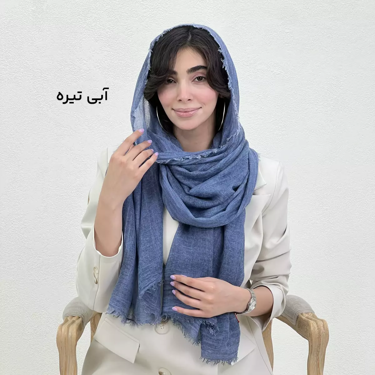 شال زنانه لینن نچرال