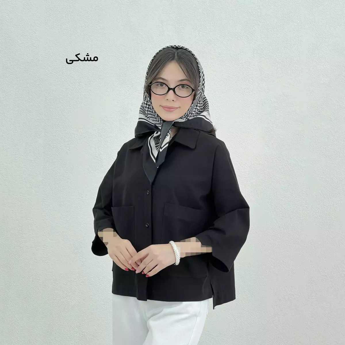 شومیز زنانه باکسی جیب پاکتی
