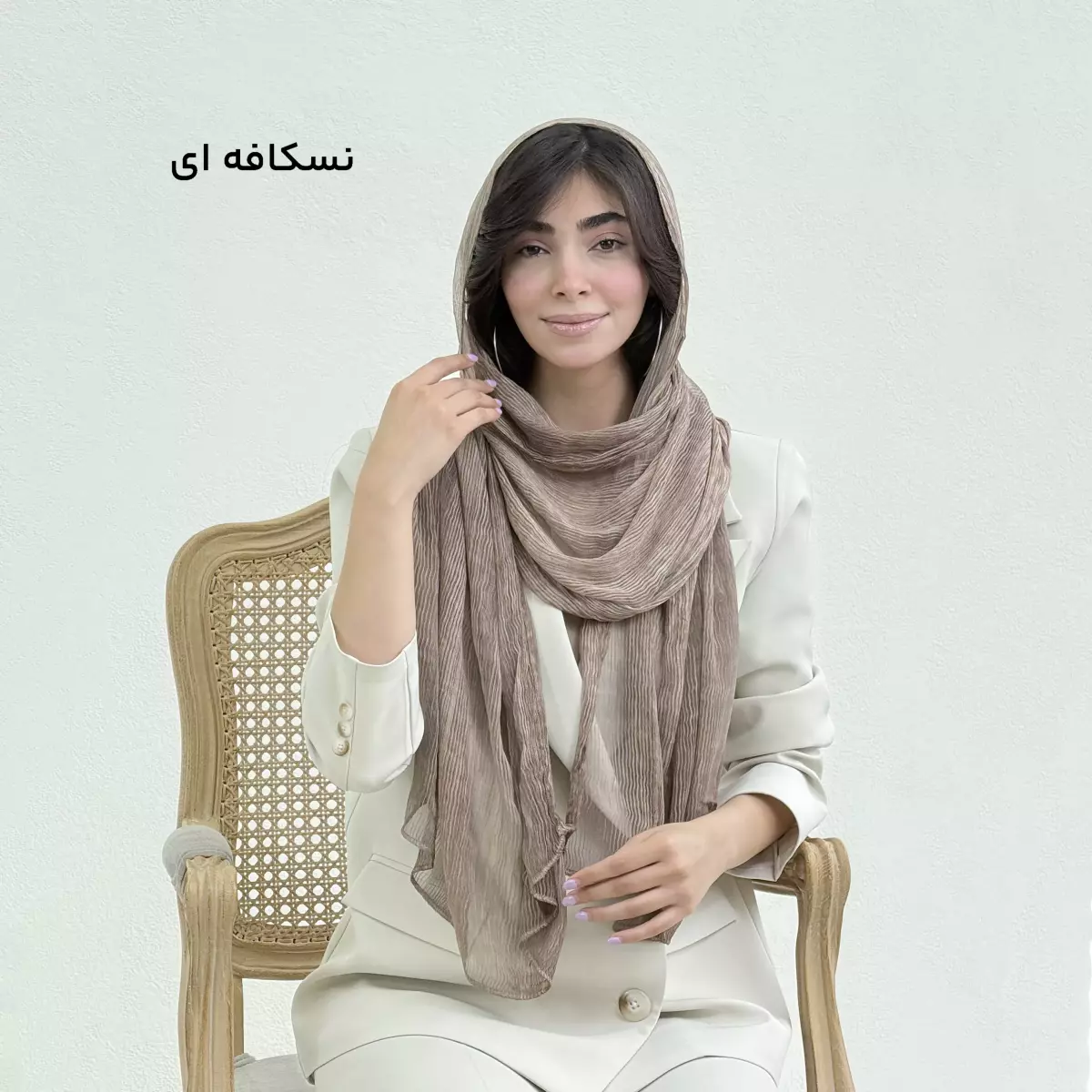 شال زنانه حریر ابریشم