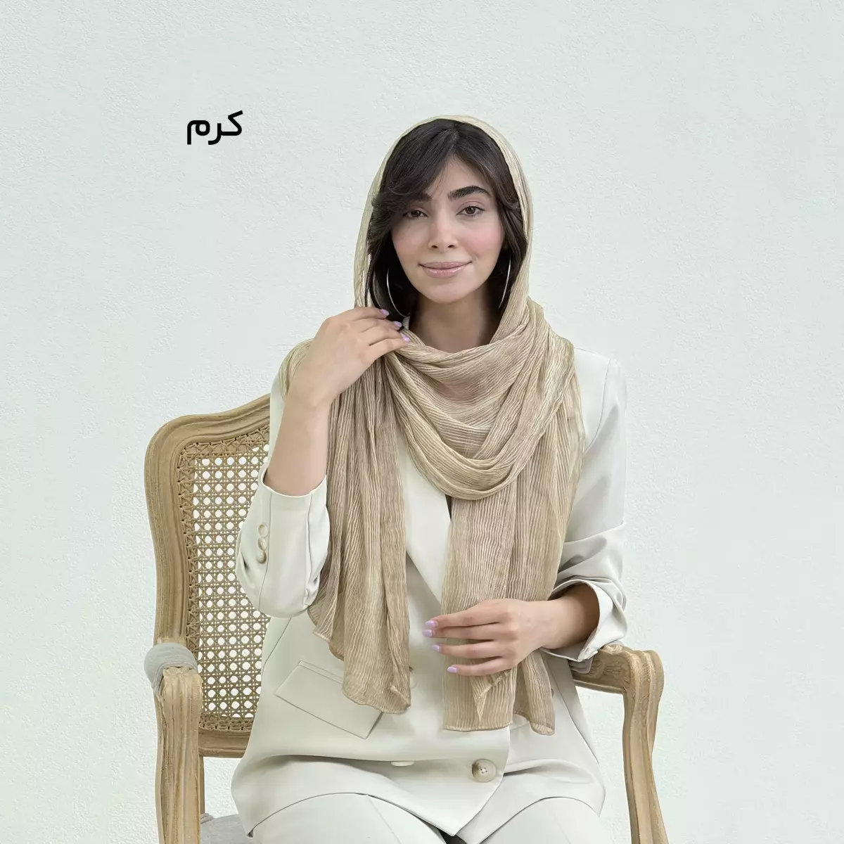 شال زنانه حریر ابریشم
