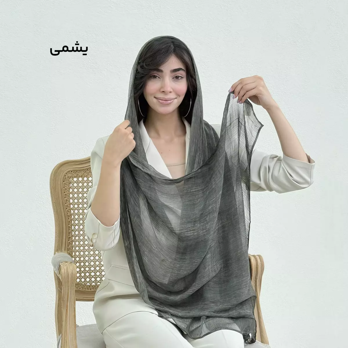 شال زنانه حریر ابریشم