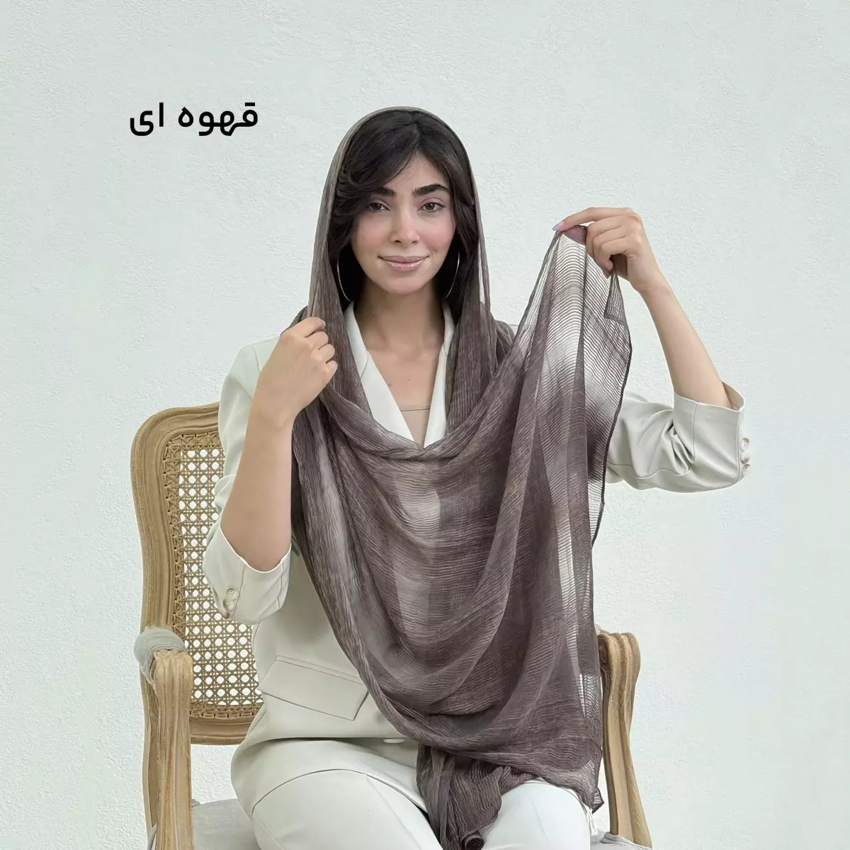 شال زنانه حریر ابریشم