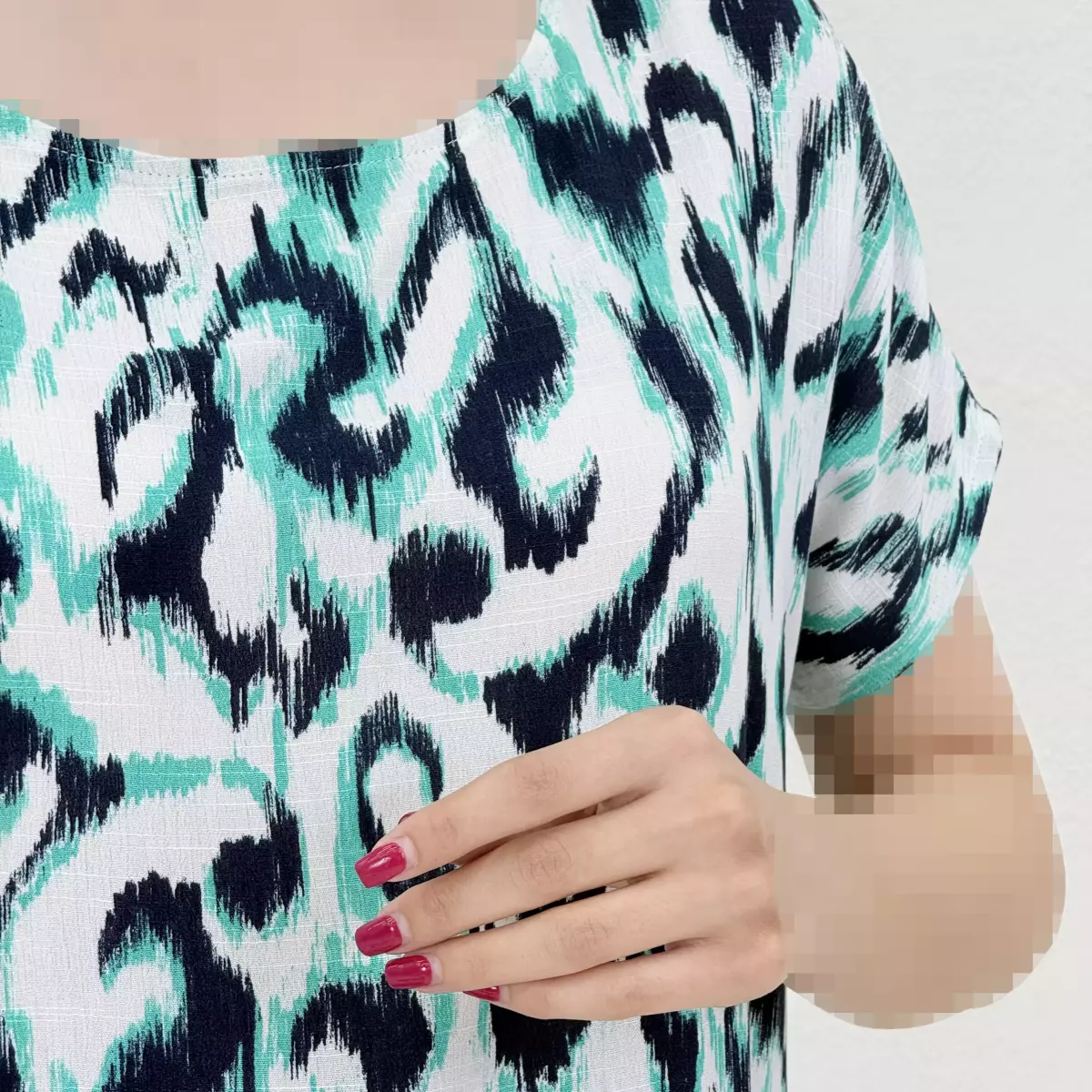 تونیک زنانه طرحدار سبز