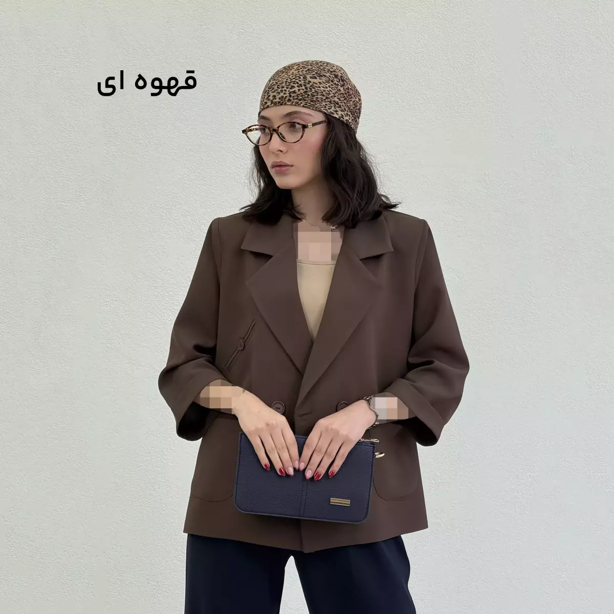 کت کرپ زنانه یقه انگلیسی