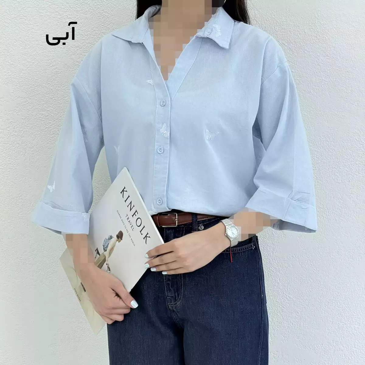 شومیز زنانه طرح پروانه