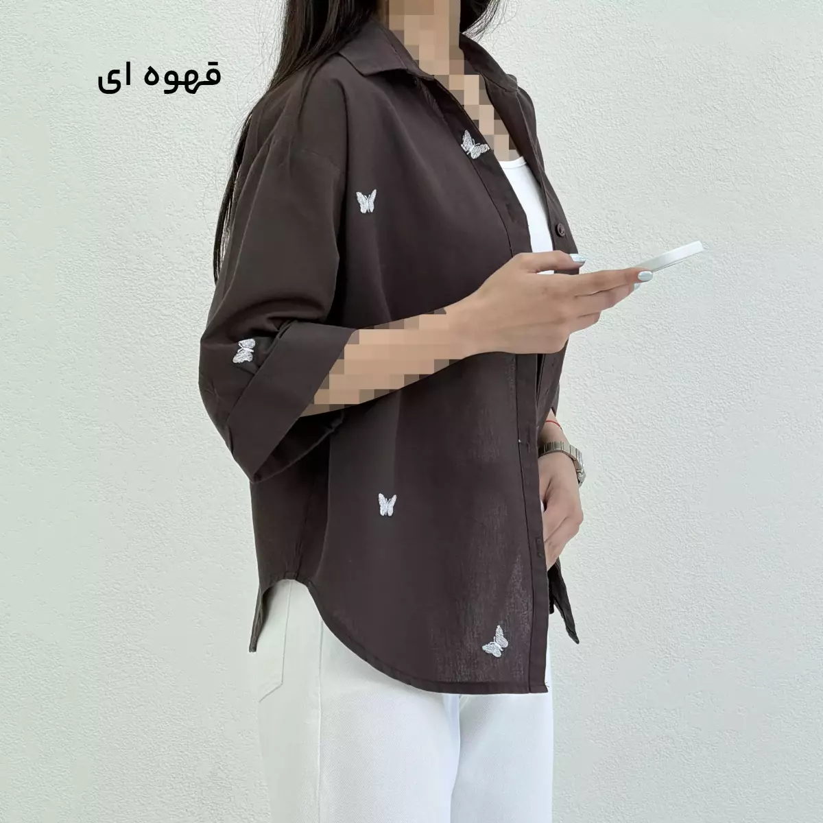 شومیز زنانه طرح پروانه