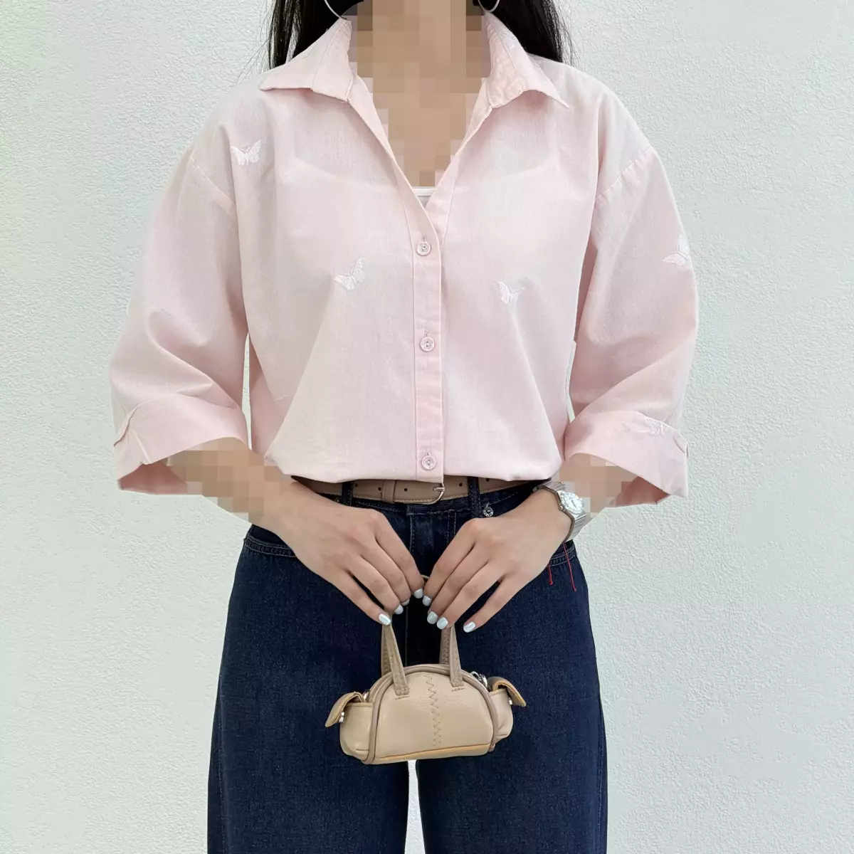 شومیز زنانه طرح پروانه