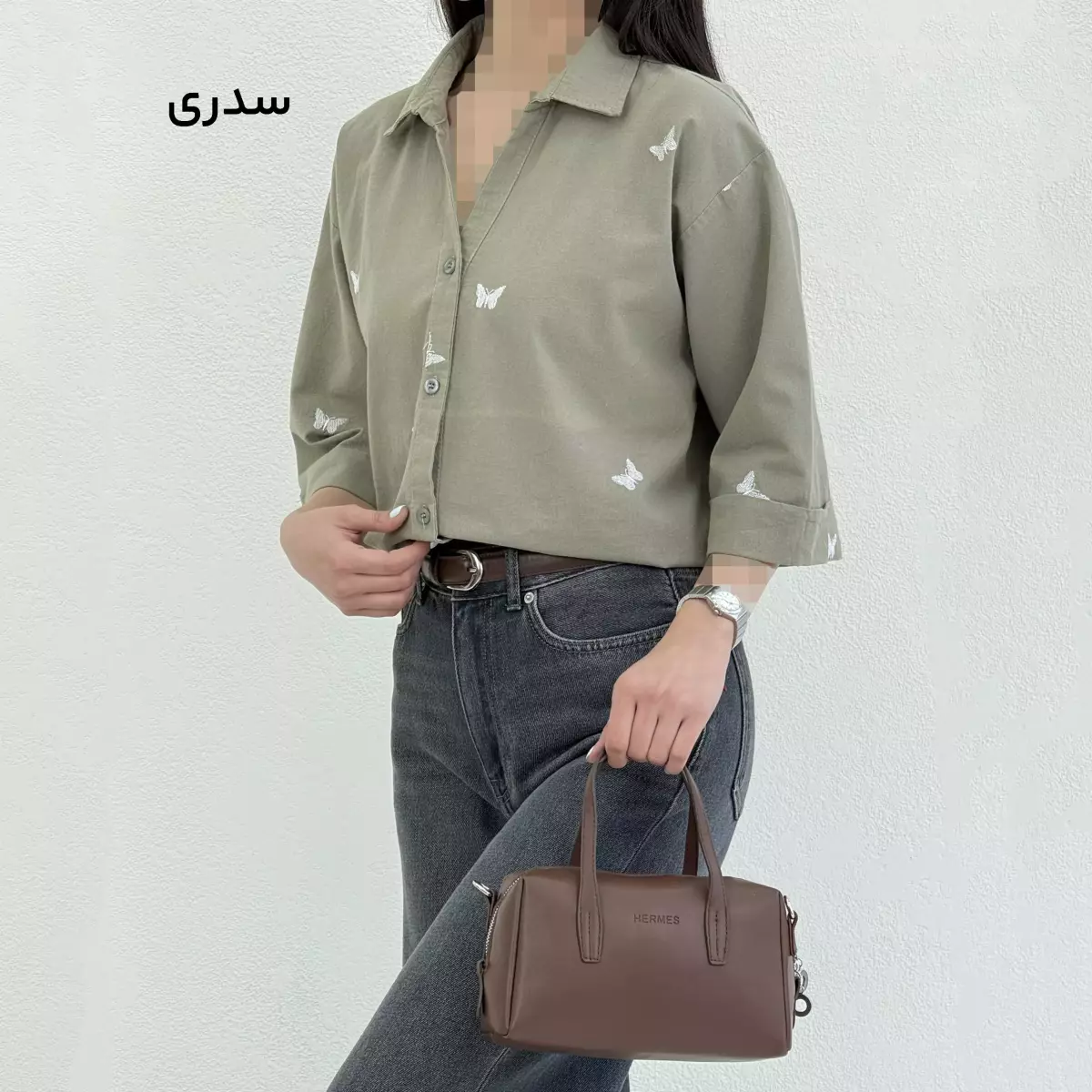 شومیز زنانه طرح پروانه