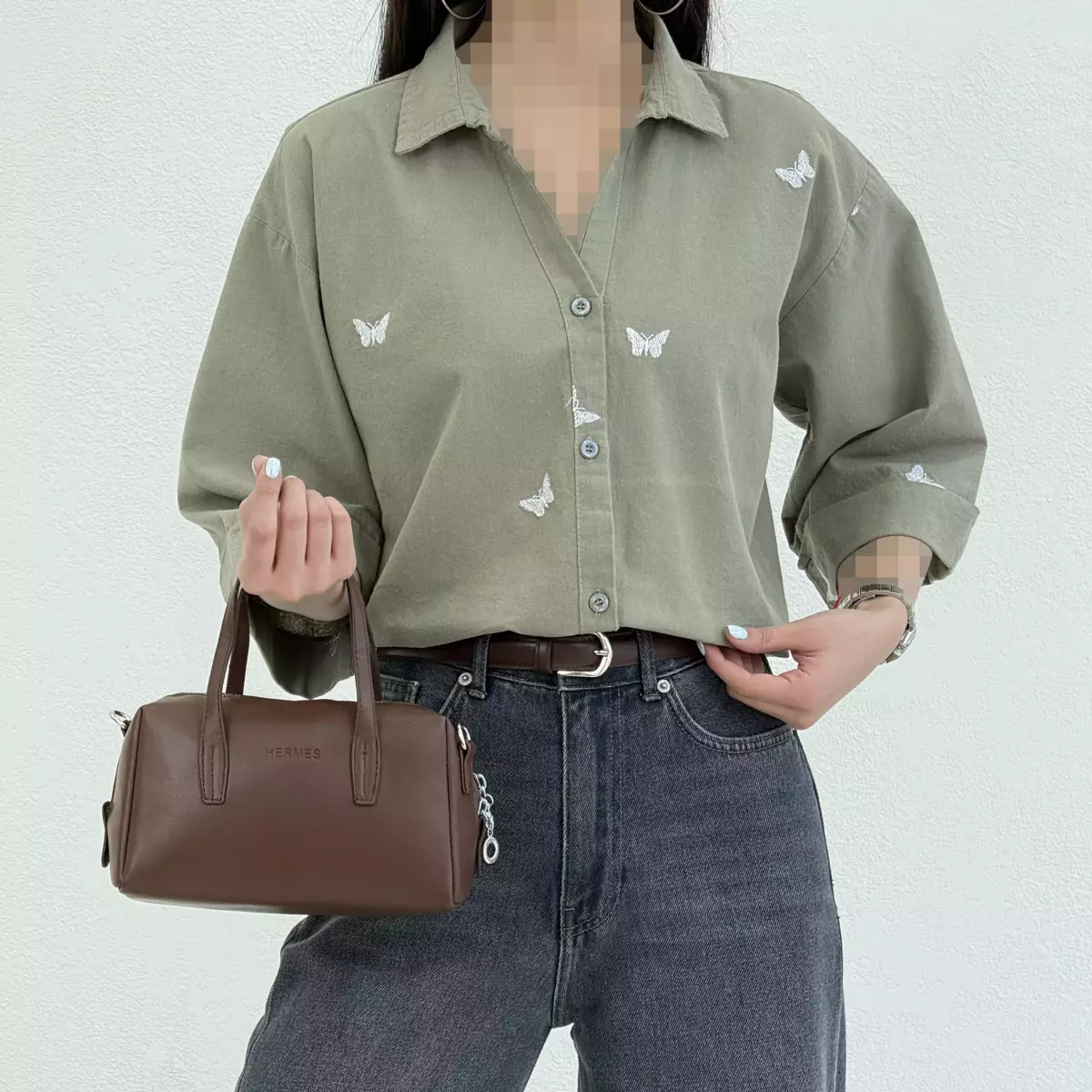 شومیز زنانه طرح پروانه