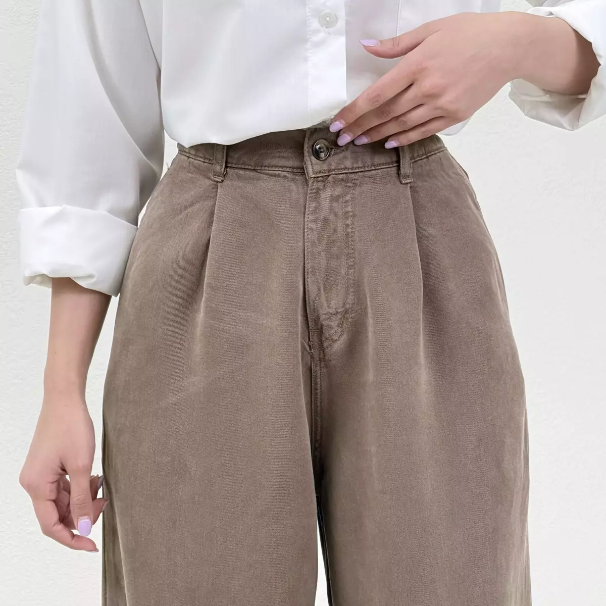 شلوار پارچه ای زنانه بگ سیلک