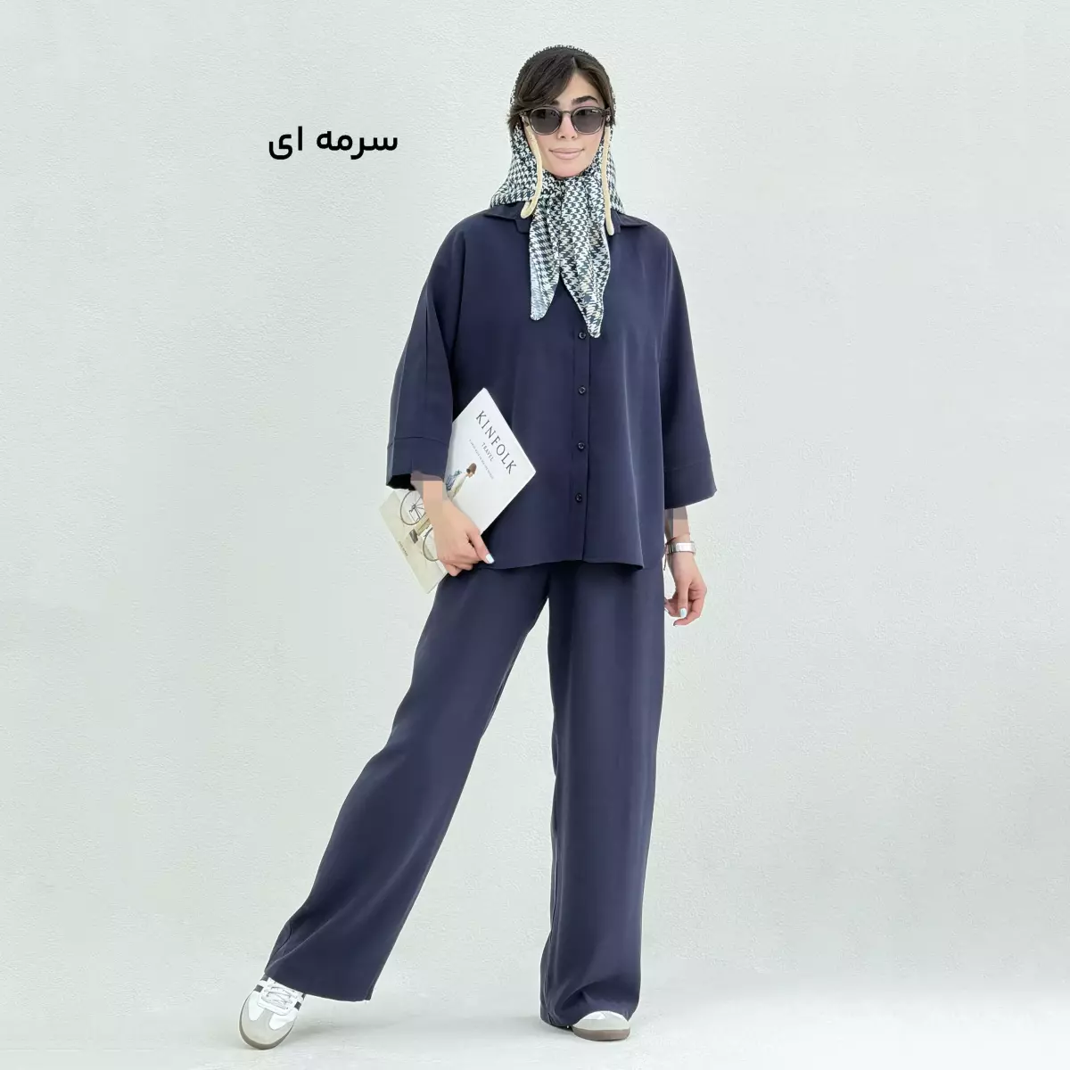 ست اسپرت زنانه سیلک شومیز شلوار