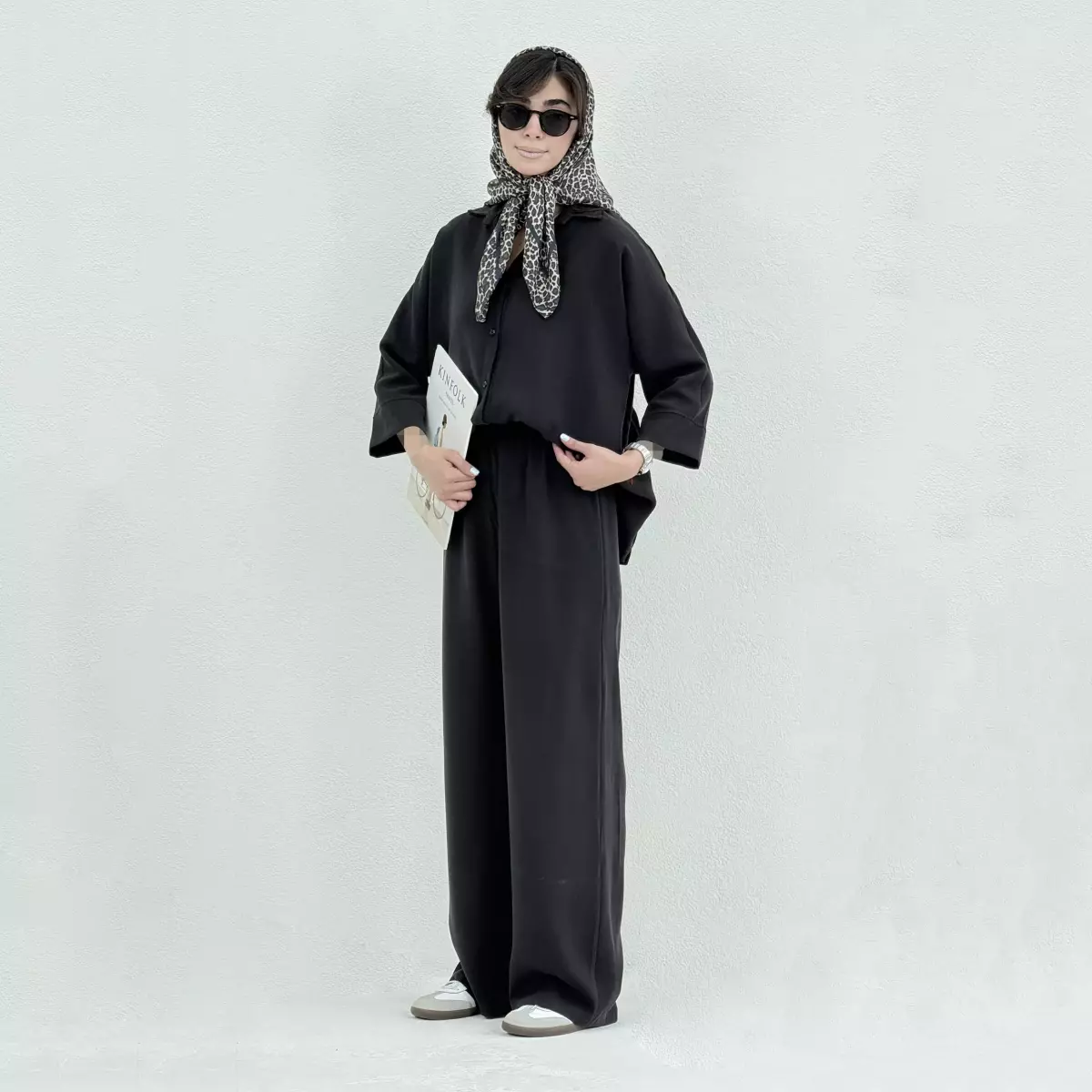 ست اسپرت زنانه سیلک شومیز شلوار