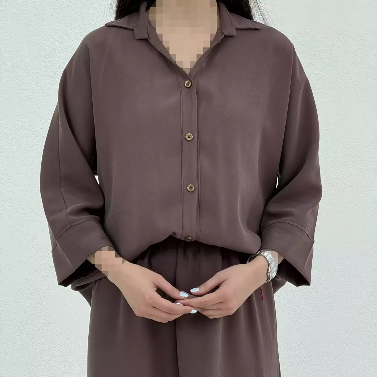 ست اسپرت زنانه سیلک شومیز شلوار