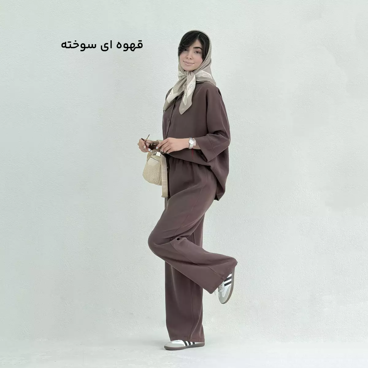 ست اسپرت زنانه سیلک شومیز شلوار