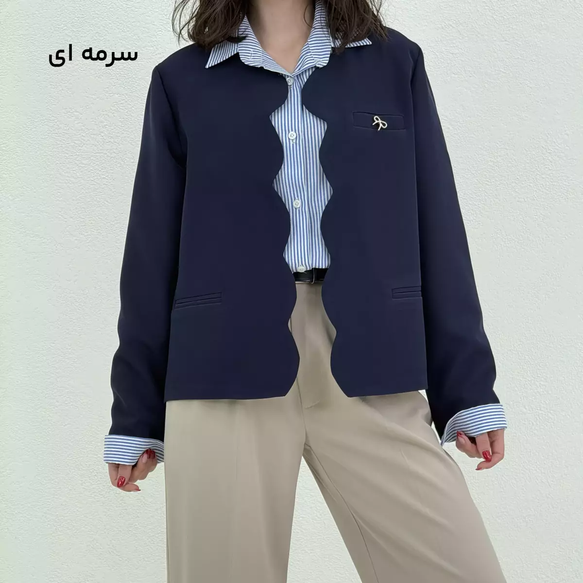 کت کرپ زنانه پاپیون