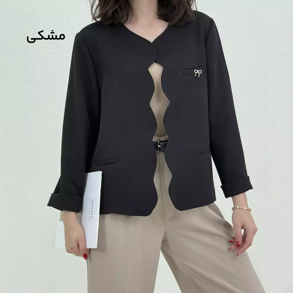 کت کرپ زنانه پاپیون