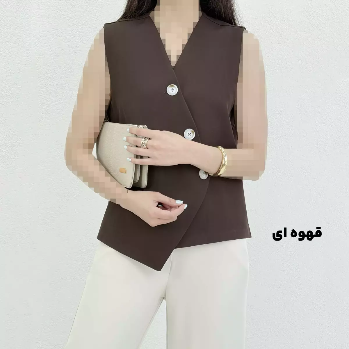 وست کرپ زنانه جلو دکمه
