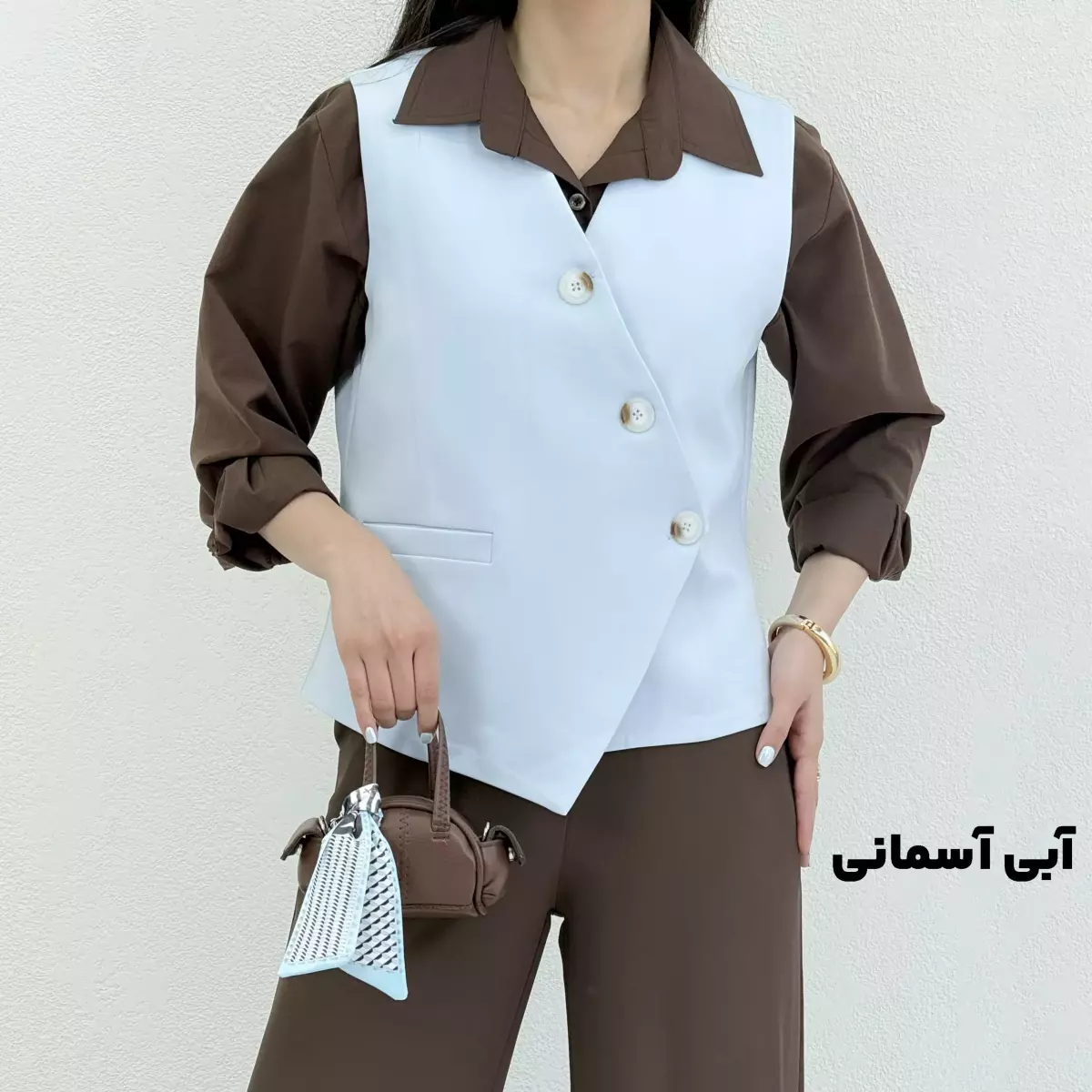 وست کرپ زنانه جلو دکمه