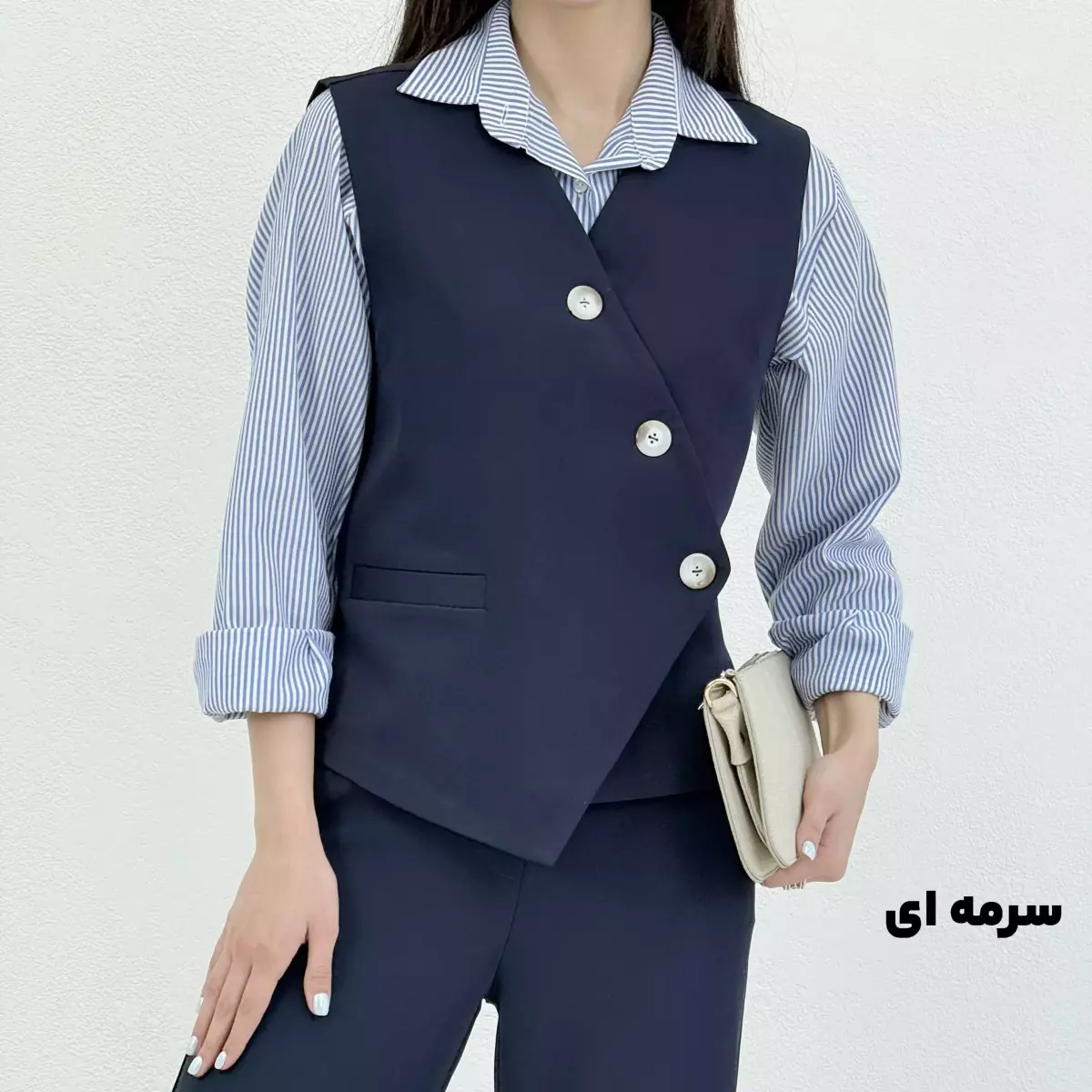 وست کرپ زنانه جلو دکمه
