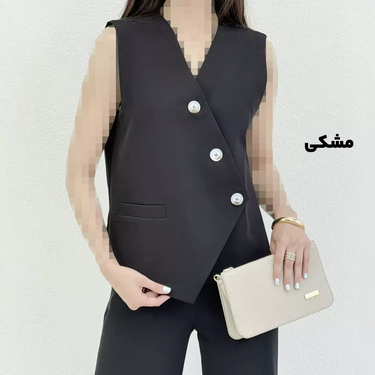 وست کرپ زنانه جلو دکمه