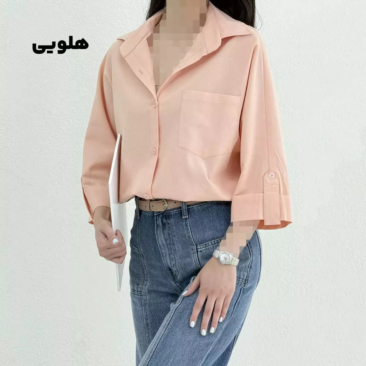 شومیز زنانه تک جیب