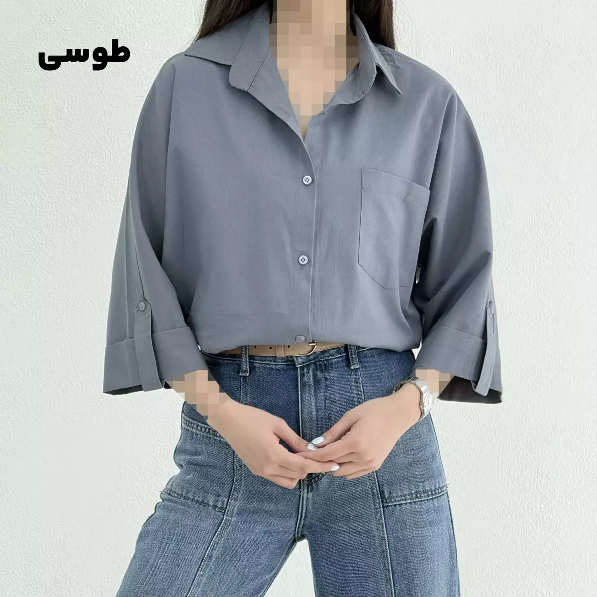 شومیز زنانه تک جیب