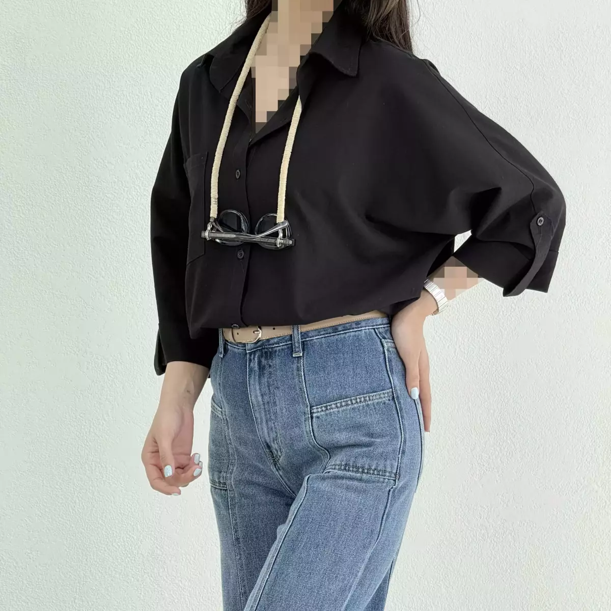 شومیز زنانه تک جیب