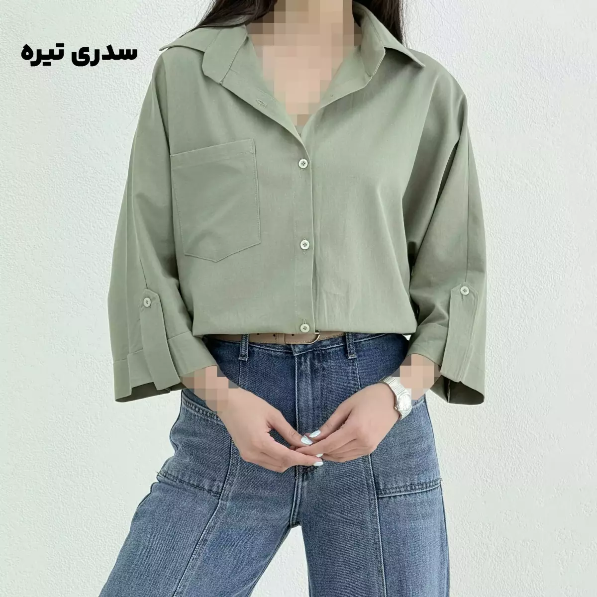 شومیز زنانه تک جیب